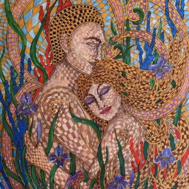 Love Through the Dimensions Knot of Love Painting