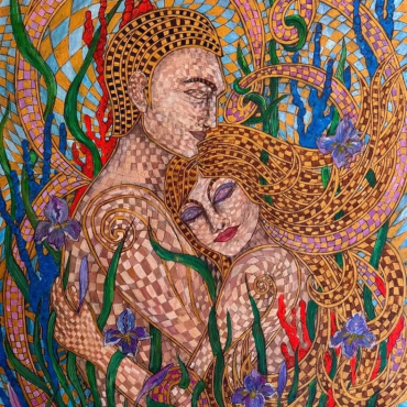 Love Through the Dimensions Knot of Love Painting